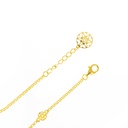 Spiky's Gold-Plated Silver Bracelet with Pearl -1 side