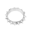 Omani Silver Mushawak Bangle - Wide