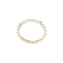 Omani Silver Mushawak Bangle, partially gold plated - Thin 1 (OMB34)