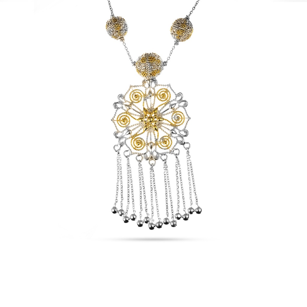 Omani Silver Set, partially gold plated - Merriyah (OS113)