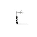 Kahila's Silver Earring with Black Onyx Stone (KC108)