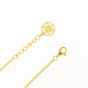 Kahilah's Gold-Plated Silver Bracelet with Turquoise Stone (KC85)
