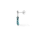 Kahila's Silver Earring with Turquoise Stone (KC77)