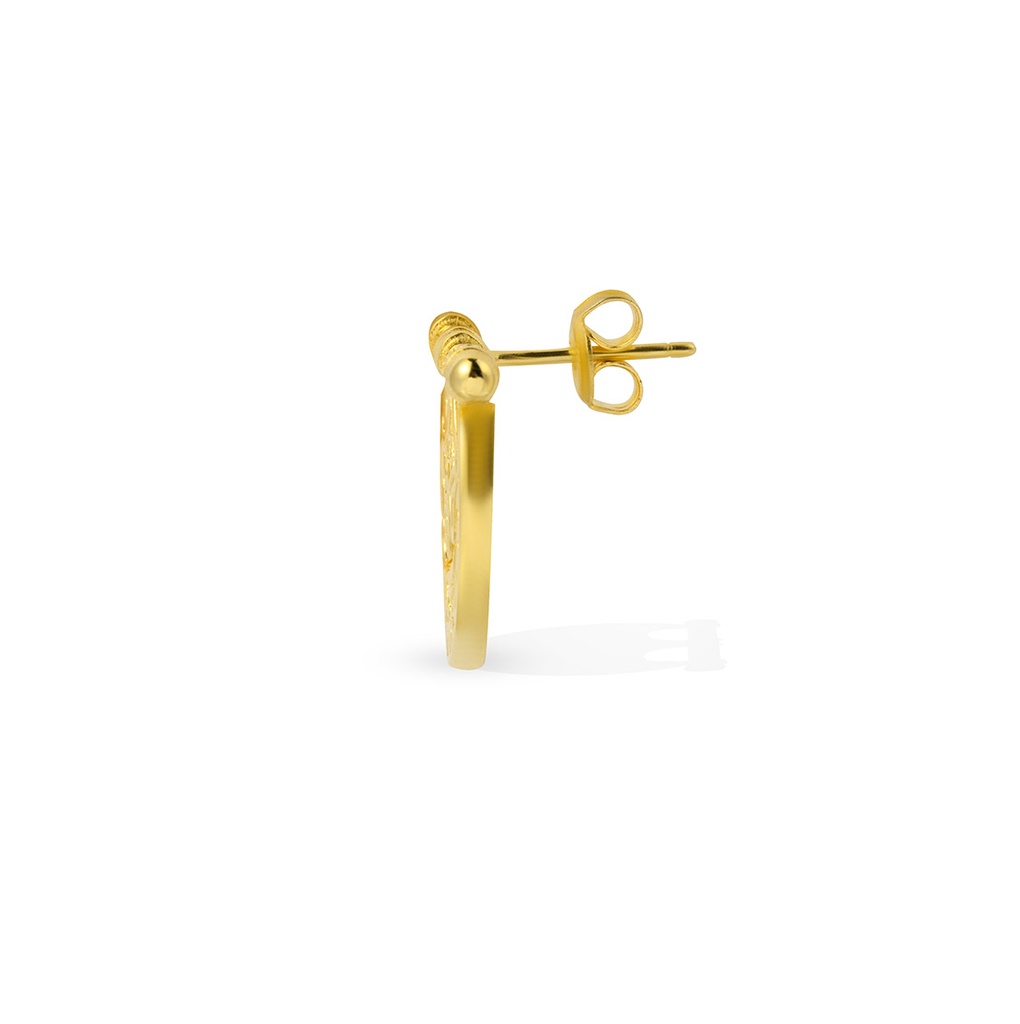 Kahilah's Gold-Plated Silver Earring with Turquoise (KC87)