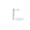 Kahila's Zircon Spiky Pearl Silver Earring (KC59)
