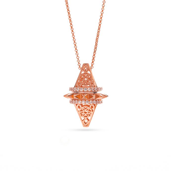 Zayan's Rose Gold-Plated Silver Necklace - Medium 