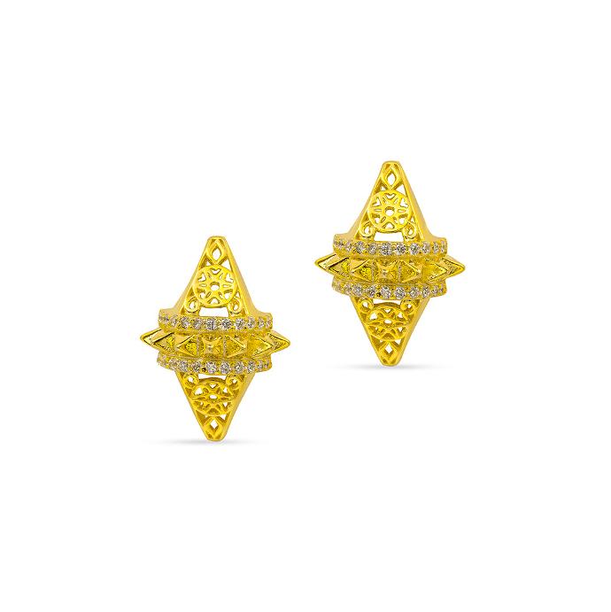 Zayan's Gold-Plated Silver Earring - Kids Size  (ZC32)