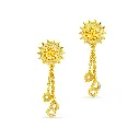 Spiky's Gold-Plated Silver Earring with drops(SPC4)
