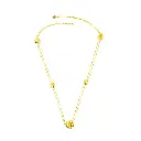 Spiky's Gold-Plated Silver Necklace - Large (SPC15)