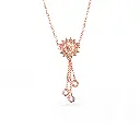 Spiky's Rose Gold-plated Silver Necklace - Small (SPC13)