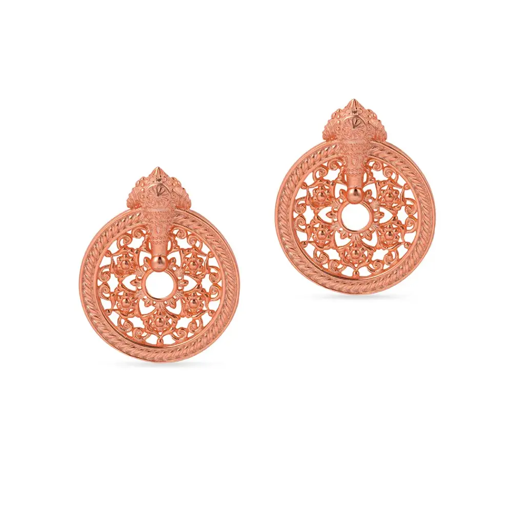 Sumood's Rose Gold-Plated Silver Earring (SC14)