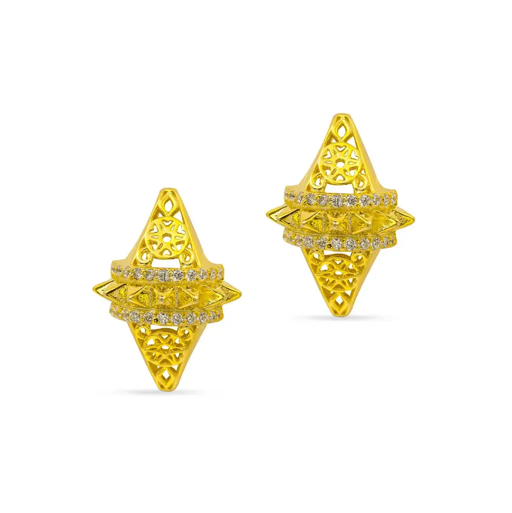 Zayan's Gold-Plated Silver Earring  (ZC24)