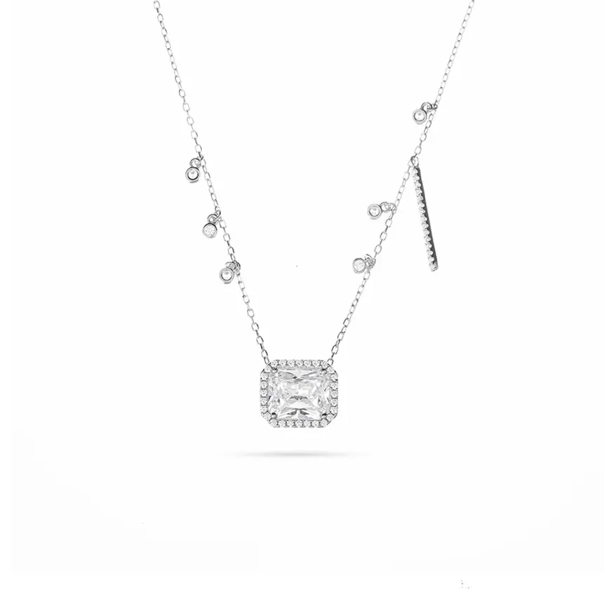 Zircon Silver Choker (ZC54)