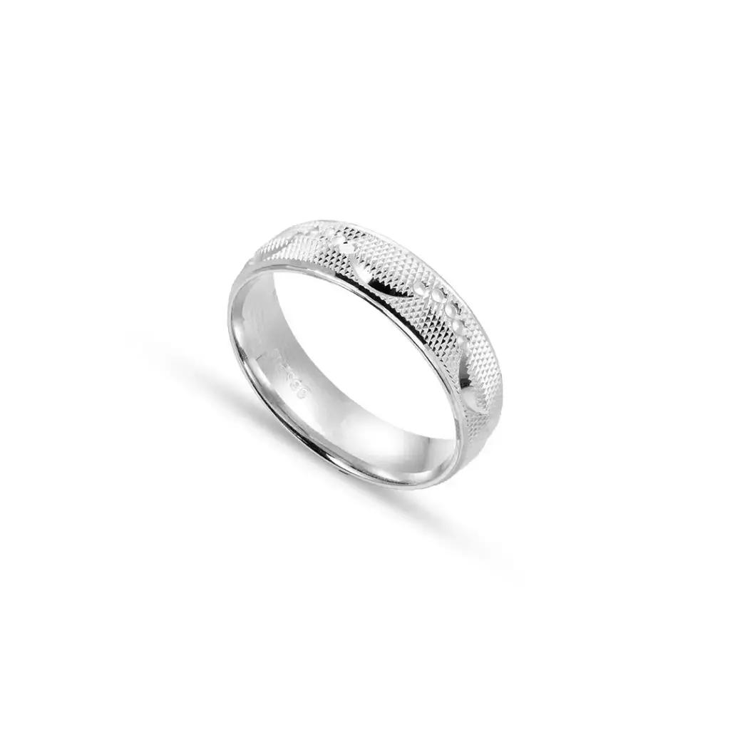 Men Silver Engagement Ring (MER63)