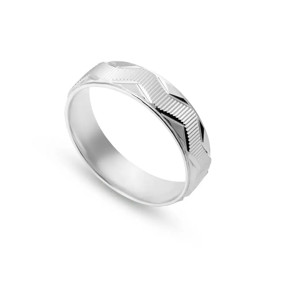 Men Silver Engagement Ring (MER65)