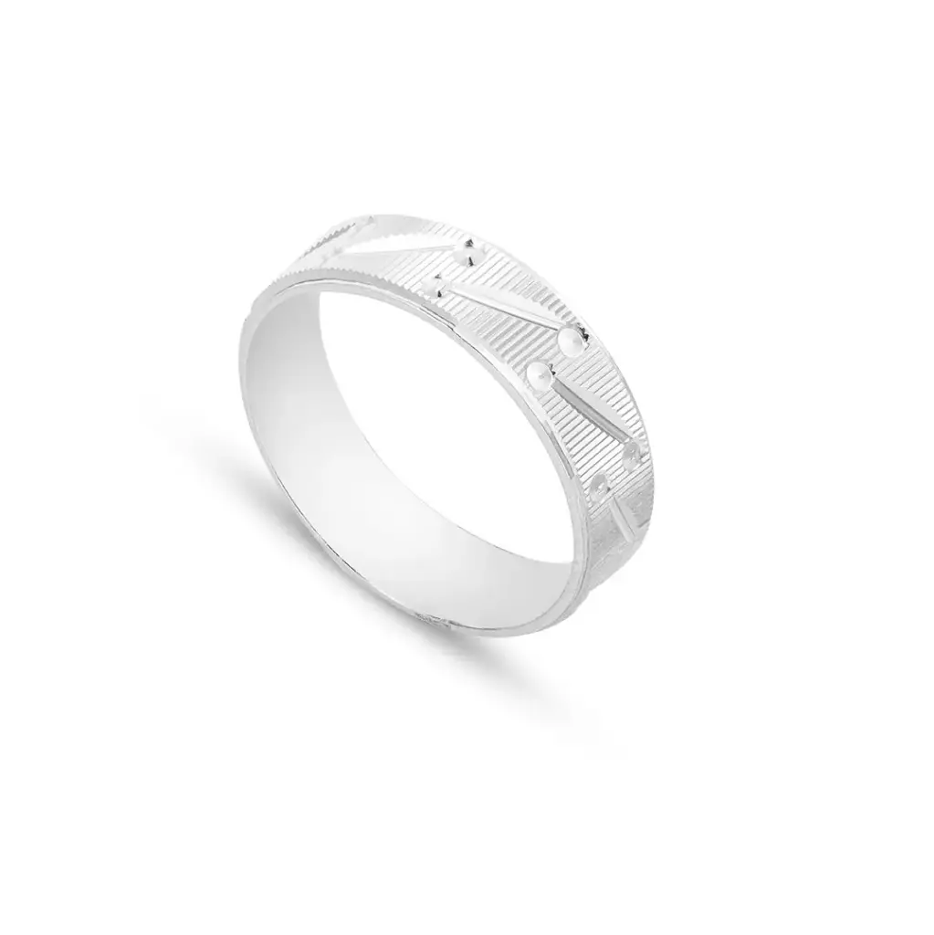 Men Silver Engagement Ring (MER76)
