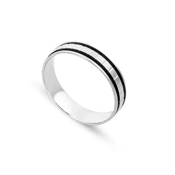 Men Silver Engagement Ring (MER82)