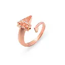 Zayan's Rose Gold Plated - Silver Ring - Single (ZC45)