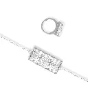 Women Bracelet and Ring (BR011)