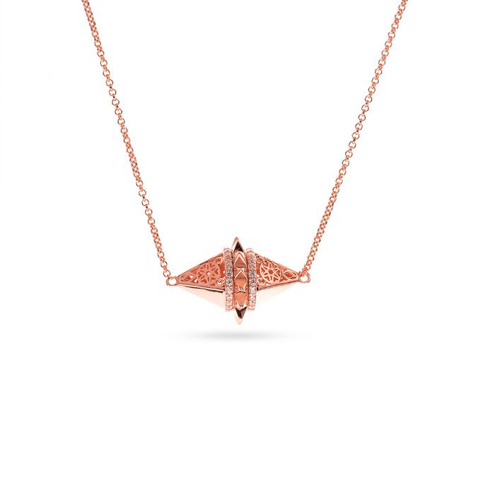 Zayan's Rose Gold - Plated Silver Necklace - Choker (ZC33)