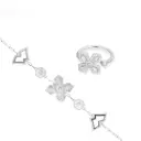 Erth Silver Bracelet & Ring (EC10)