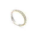 Omani Silver Mushawak Bangle, partially gold plated - Thin 1 