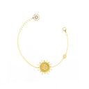 Spiky's Gold-Plated Silver Bracelet with Pearl -1 side