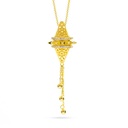 Zayan's Gold-Plated Silver Necklace with drops - Large (ZC51)