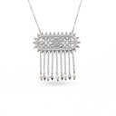 Alia's Silver Necklace with Drops - Large (AC5)