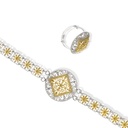 Omani Silver Bracelet & Ring, partially gold plated (OBRS175)