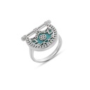 Kahila's Silver Ring with Turquoise (KC66)