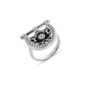 Kahila's Silver Ring with Black Onyx (KC95)