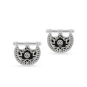 Kahila's Silver Earring with Black Onyx (KC107)