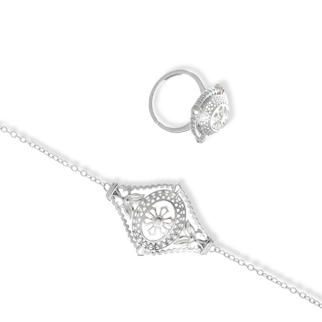 Women Bracelet and Ring (BR007)