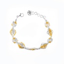 Omani Silver Teembe Bangle , partially gold plated (OTB125)