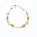 Omani Silver Teembe Bangle , partially gold plated (OTB133)