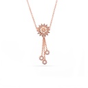 Spiky's Rose Gold-plated Silver Necklace - Small (SPC13)
