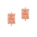 Mushawak's Rose Gold-Plated Silver Earrings - Large (MC2)