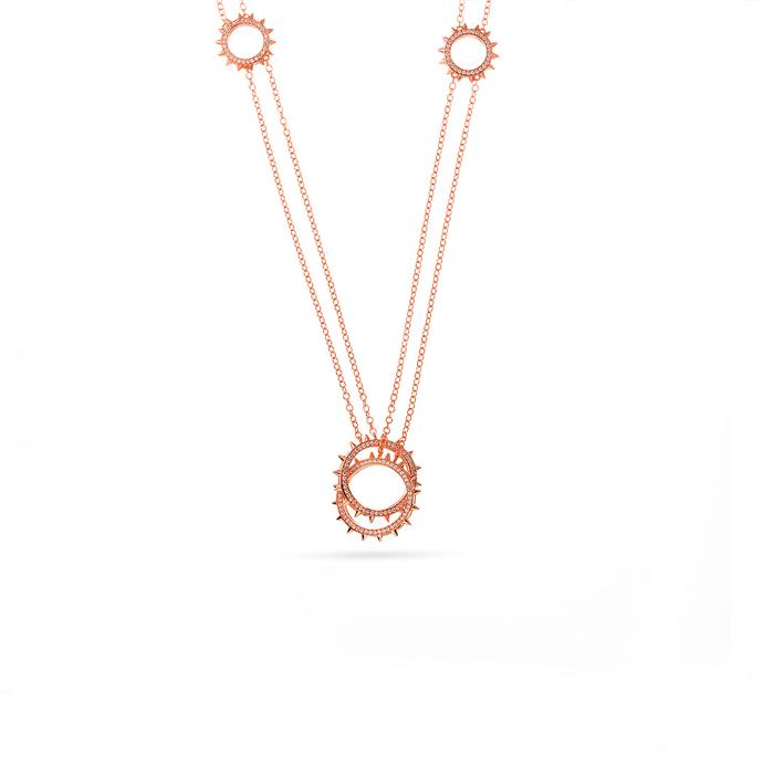 Mushawak's Rose Gold-Plated Silver Necklace - Large (MC15)