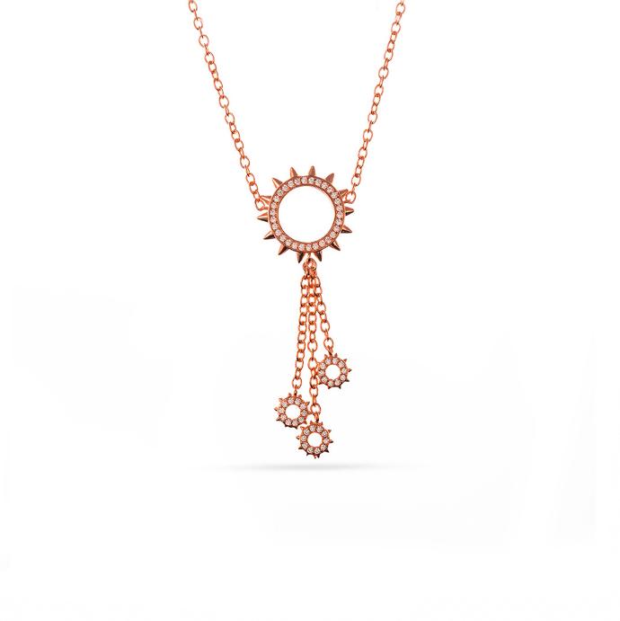 Mushawak's Rose Gold-Plated Silver Necklace - Small (MC18)