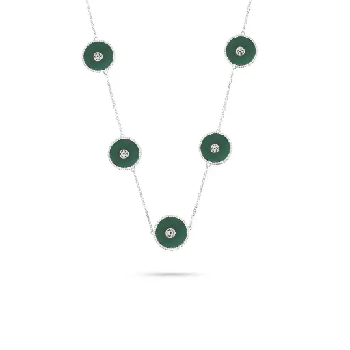 [H07117] Kai Agate Necklace - Large