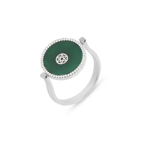 [H06960] Kai Agate Ring