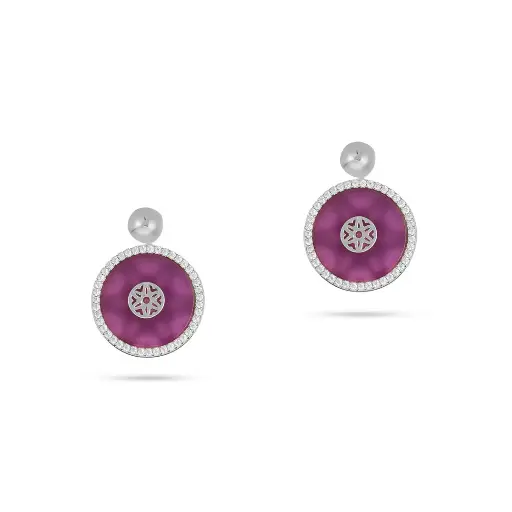 [H07135] Kai Amethyst Earring 