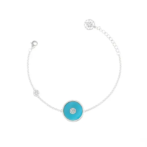[H07167] Kai Turquoise Bracelet