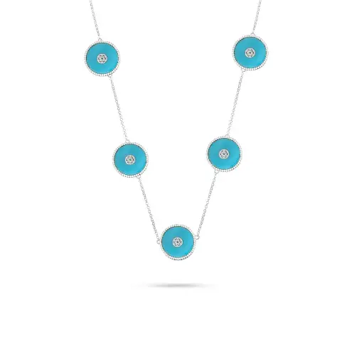 [H07161] Kai Turquoise Necklace - Large