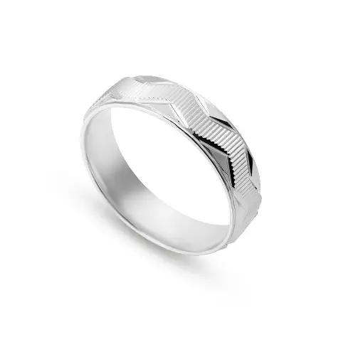 Men Silver Engagement Ring (MER65)