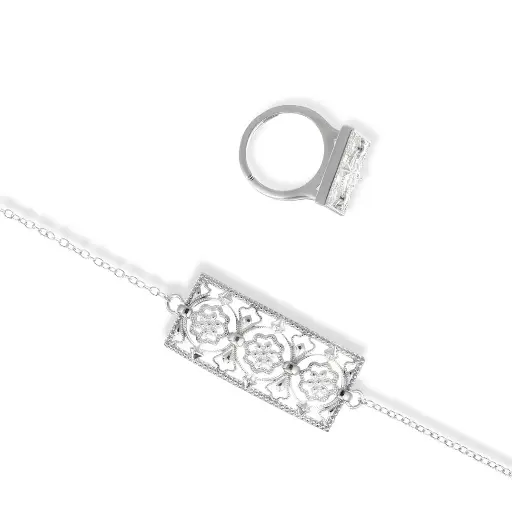 [H06852] Women Bracelet and Ring (BR011)