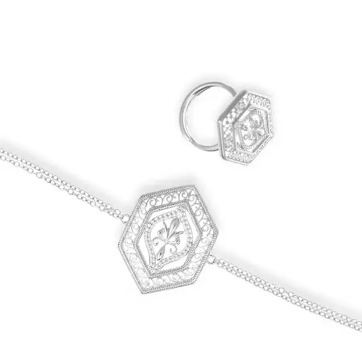 [H06862] طقم اسوارة وخاتم (BR012)