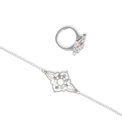 [H06890] Women Bracelet and Ring (BR015)