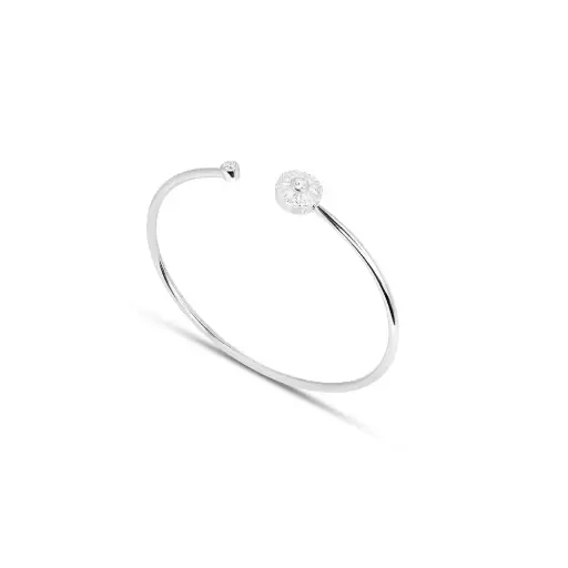[H10370] Erth Silver Bangle - Madar(EC2)